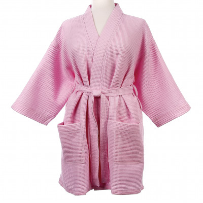 Waffle weave robes and wraps