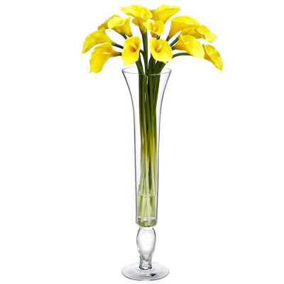 GLASS TRUMPET VASES