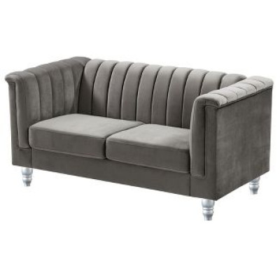 Glory Furniture Sunset 2 Person 62 Inch Long Mid Century Modern Living Room Furniture