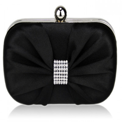 Black Satin Clutch purse