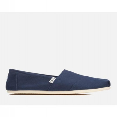Men's Blue Classic Alpargata Slip On Espadrille Shoes - Navy