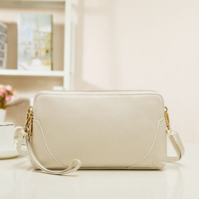 High Quality Genuine Leather Long Zipper Clutch