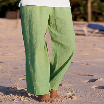 Cotton Gauze Palazzo Trousers