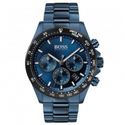 Men's Stainless Steel Blue Hero Chronograph Watch