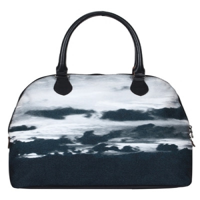 Anekaant Tabernacle Black Printed Canvas Tote Bag